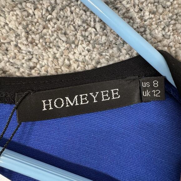 Homeyee Midi Dress 8 Retro 50s Pinup Office Classy Elegant Rockabilly Wiggle - Picture 9 of 15